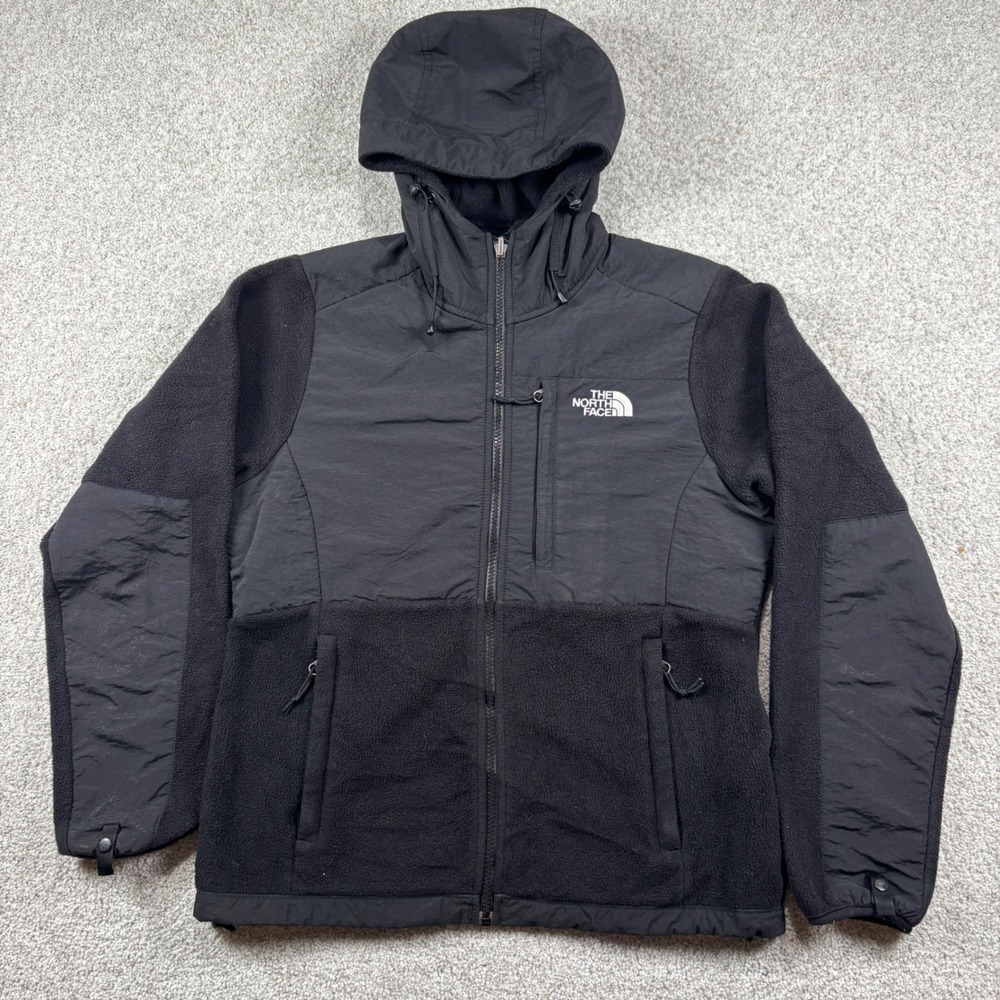 The North Face Denali Fleece Jacket Women Small Black Hooded Full Zip